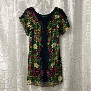 Floral shift dress